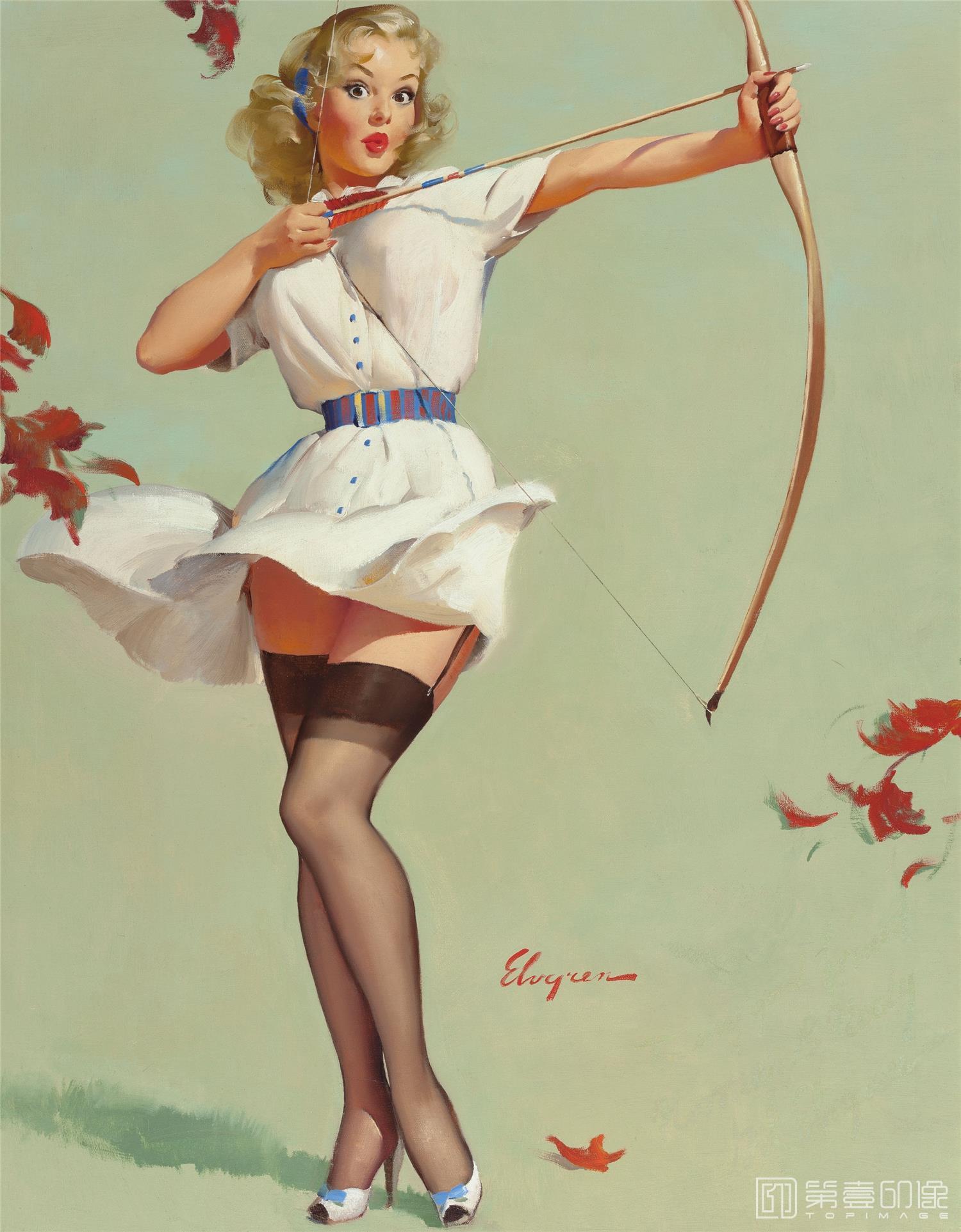 油画-吉尔·艾尔夫格雷恩 Gil Elvgren 作品集-63
